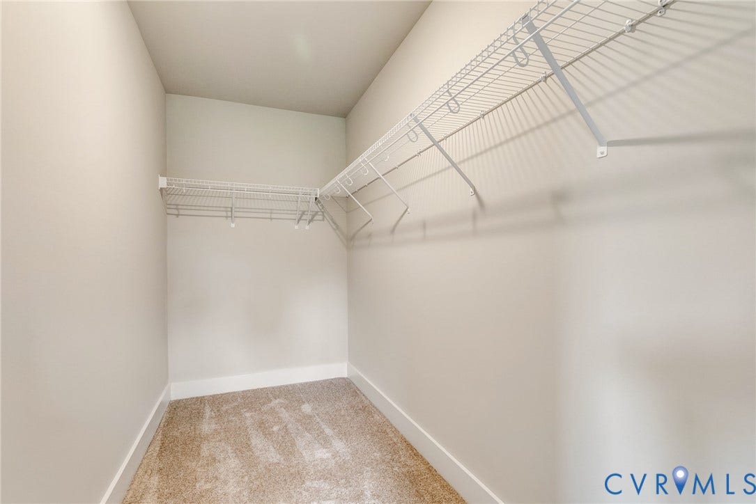 11101 Somerset Hill Drive, Somerset Hills, Glen Allen, VA 23059 Walk-in closet with carpet flooring and wire shelving