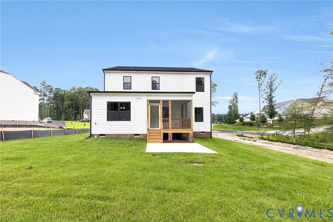 11101 Somerset Hill Drive, Somerset Hills, Glen Allen, VA 23059 White siding exterior with black-framed windows