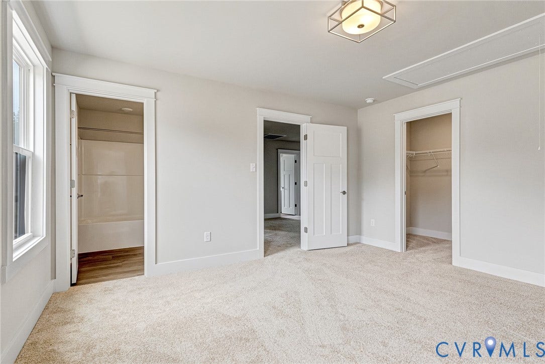 11101 Somerset Hill Drive, Somerset Hills, Glen Allen, VA 23059 Plush carpeting, crisp white trim, and a contemporary ceiling light fixture