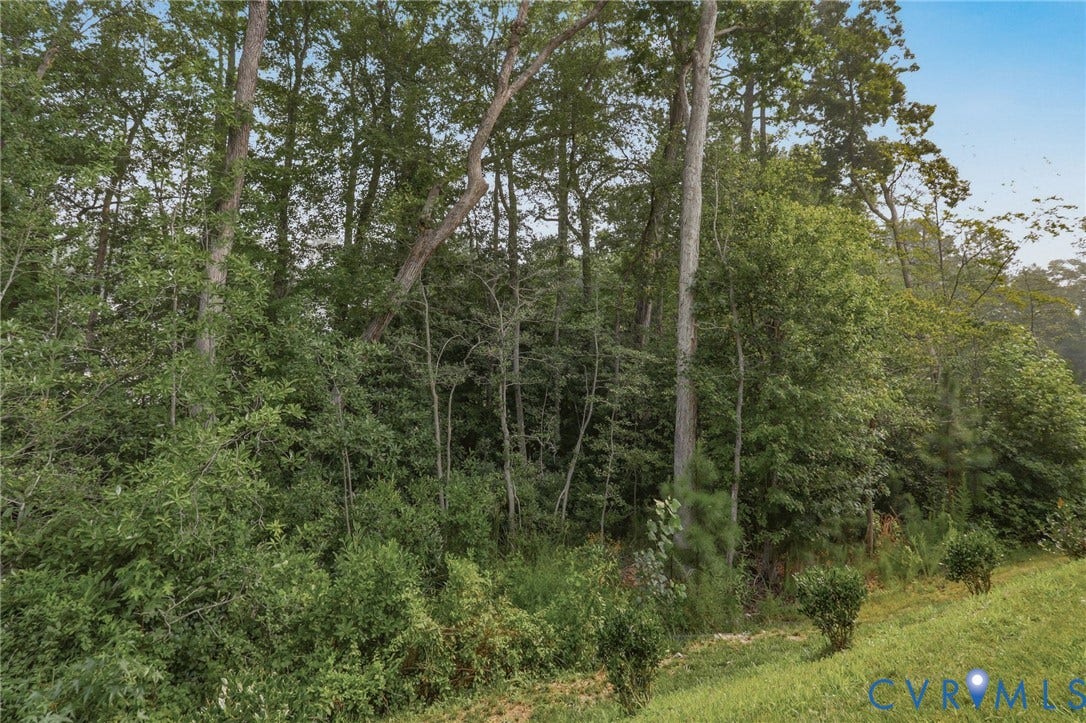 6544 Bolles Landing Court, Chester, VA 23831 Wooded lot featuring mature trees and verdant foliage