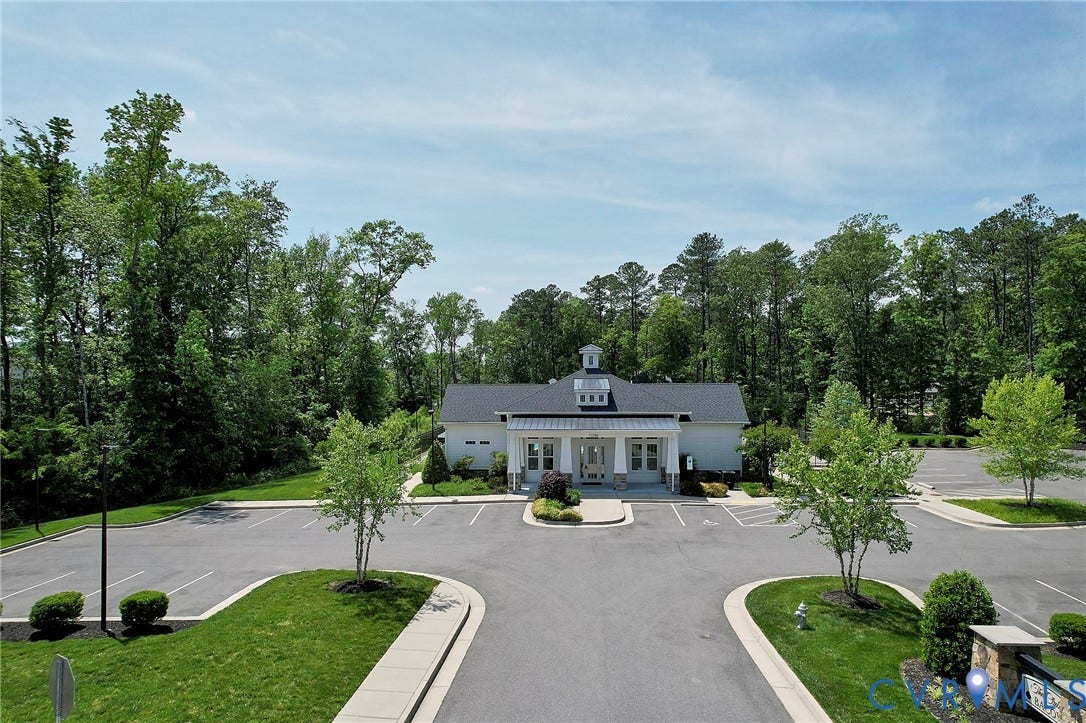 4535 Paxton Glen Court, 3W120, Glen Allen, VA 23059 Clubhouse structure featuring a central cupola and covered portico