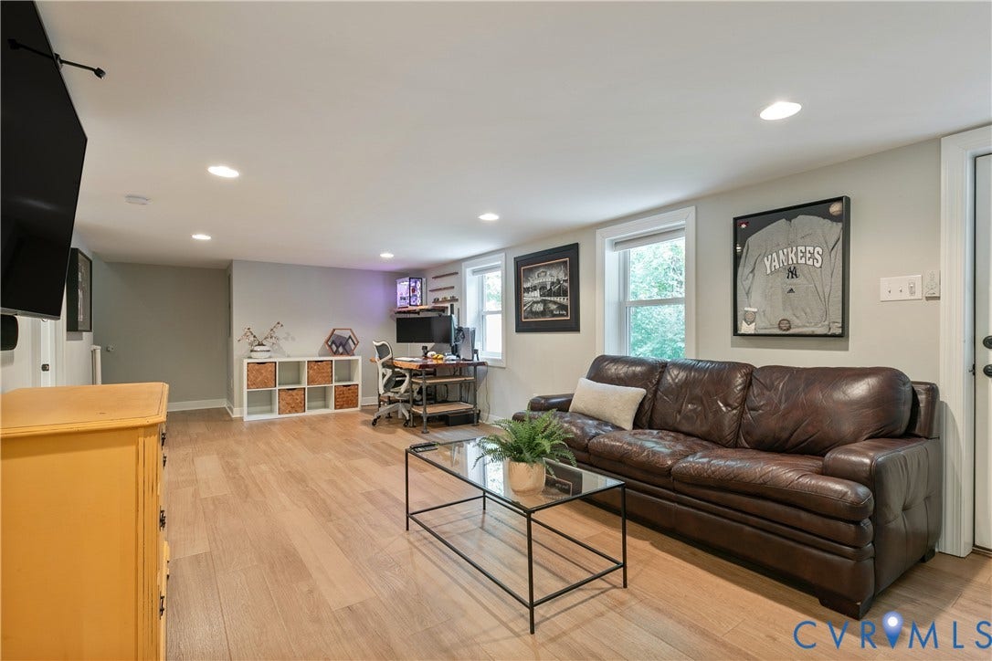4549 Arrowhead Road, Stratford Hills, Richmond, VA 23235 Basement living area offers wonderful flexibility.
