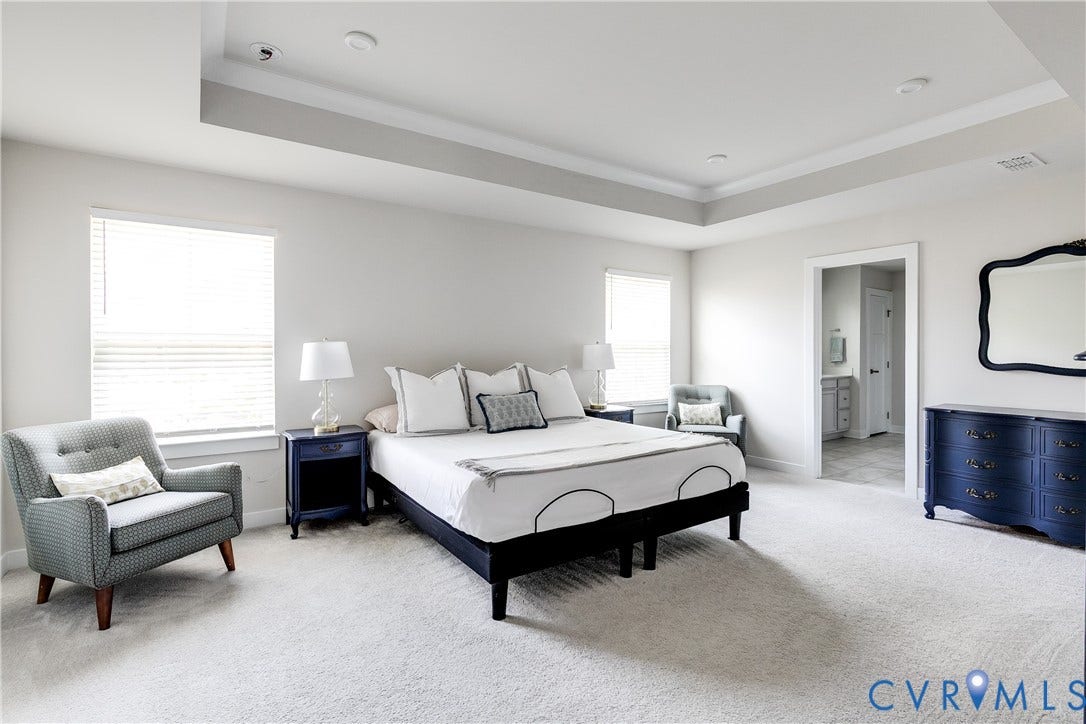 18301 Sagamore Drive, Hampton Pointe, Moseley, VA 23120 Spacious primary bedroom