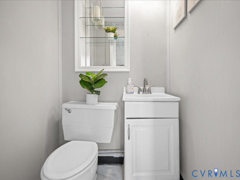 6219 Monument Avenue, St. Mary's Area, Richmond, VA 23226 First floor half bath. Off the mud room.