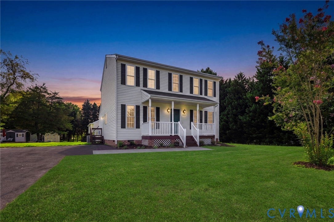 5025 Alberta Mews, Chesterfield, VA 23832 Virtual twilight with edited grass and driveway
