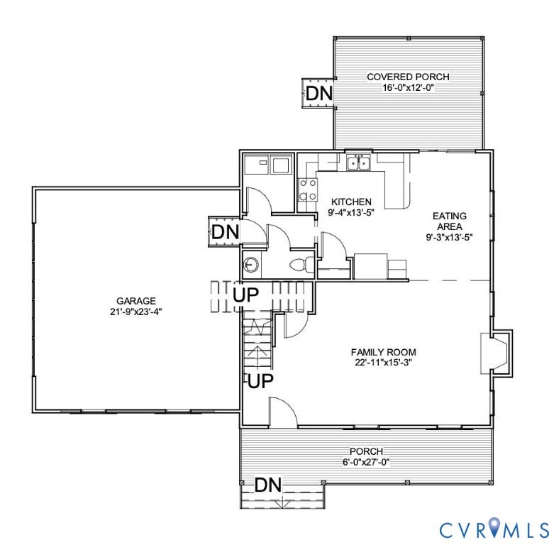 Lot 1 West Chapel, Holly Grove, Bumpass, VA 23024 Floor plan