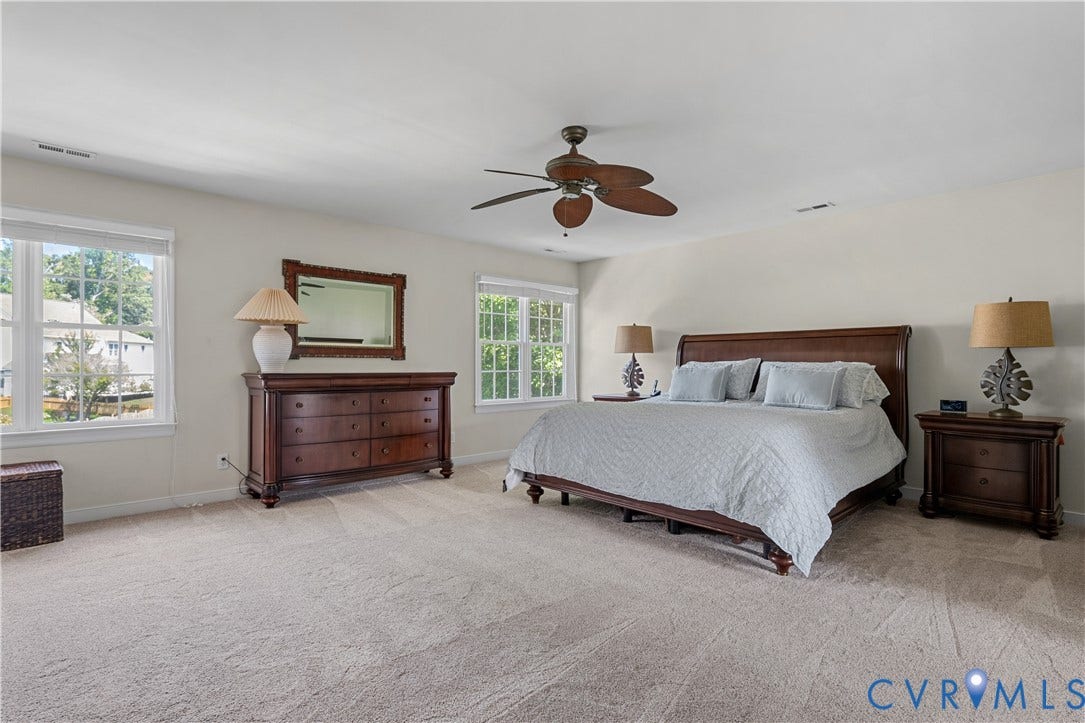 5009 Sadler Place Terrace, Glen Allen, VA 23060 Owner's suite with two walk-in closets and updated private bathroom