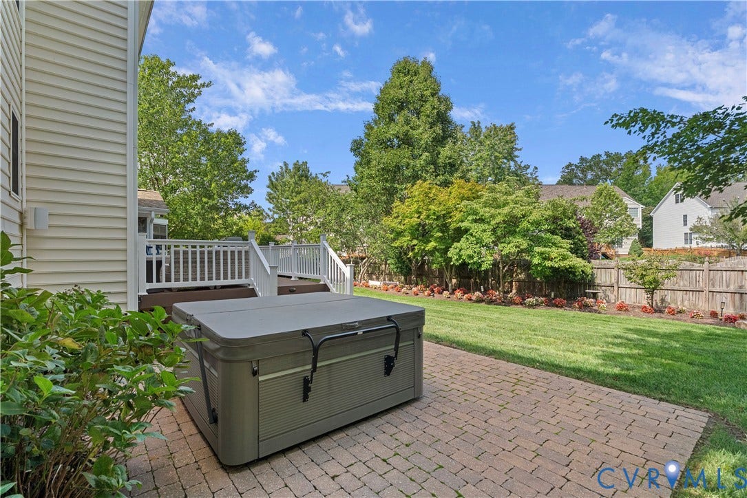 5009 Sadler Place Terrace, Glen Allen, VA 23060 Paver patio with saltwater spa