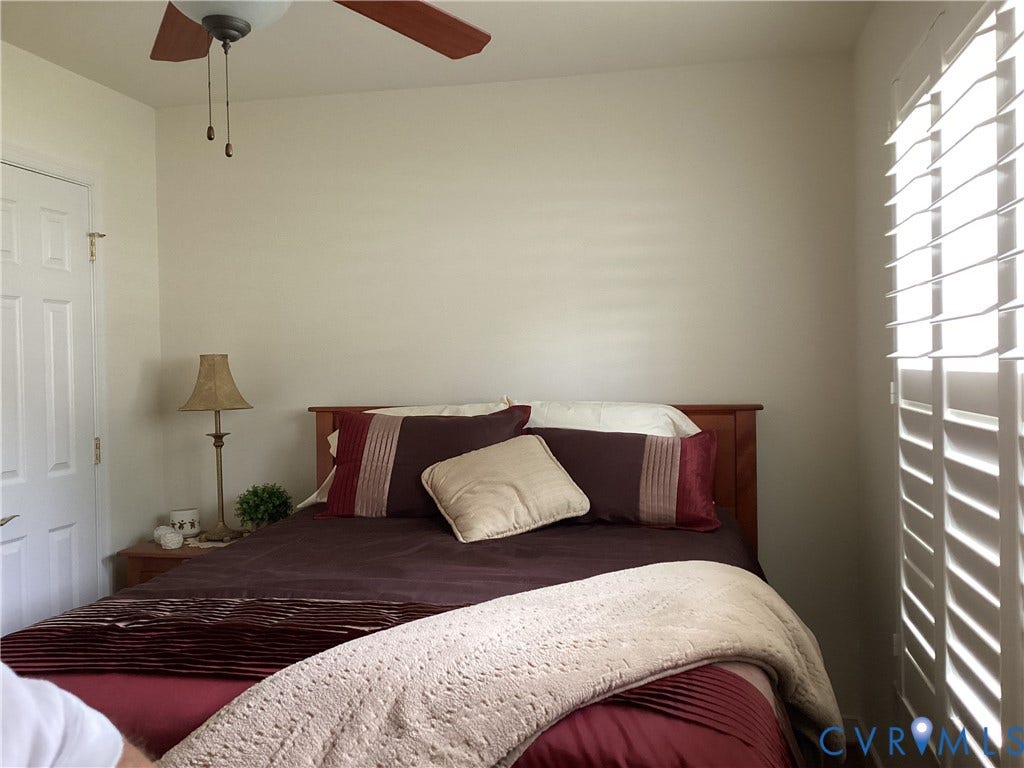 11611 Hillside Road, Chester, VA 23831 Ceiling fan as well in bedroom 3