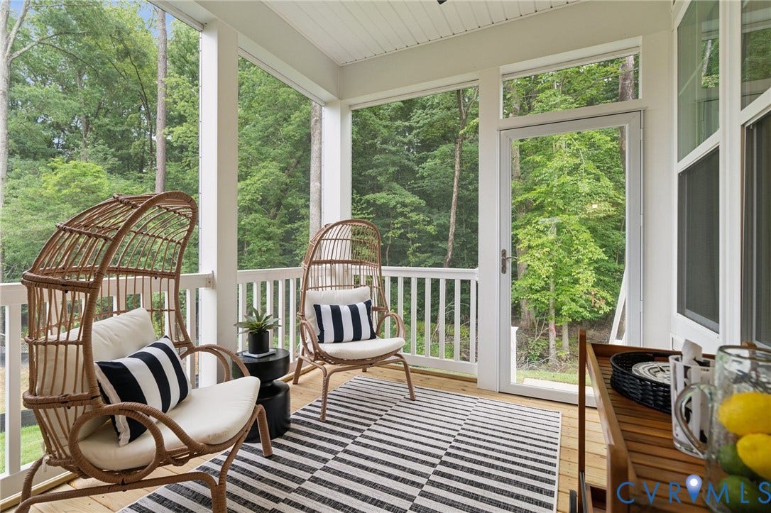 18773 Palisades Cove Trail, Palisades Cove, Moseley, VA 23120 Screen Porch