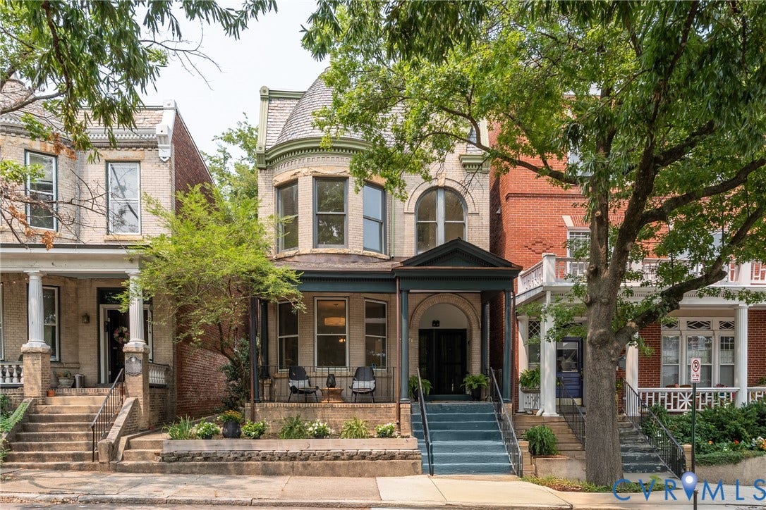 2016 Princess Anne Avenue, Union Hill, Richmond, VA 23223 Victorian-style facade featuring a prominent turret, bay windows, and a covered porch
