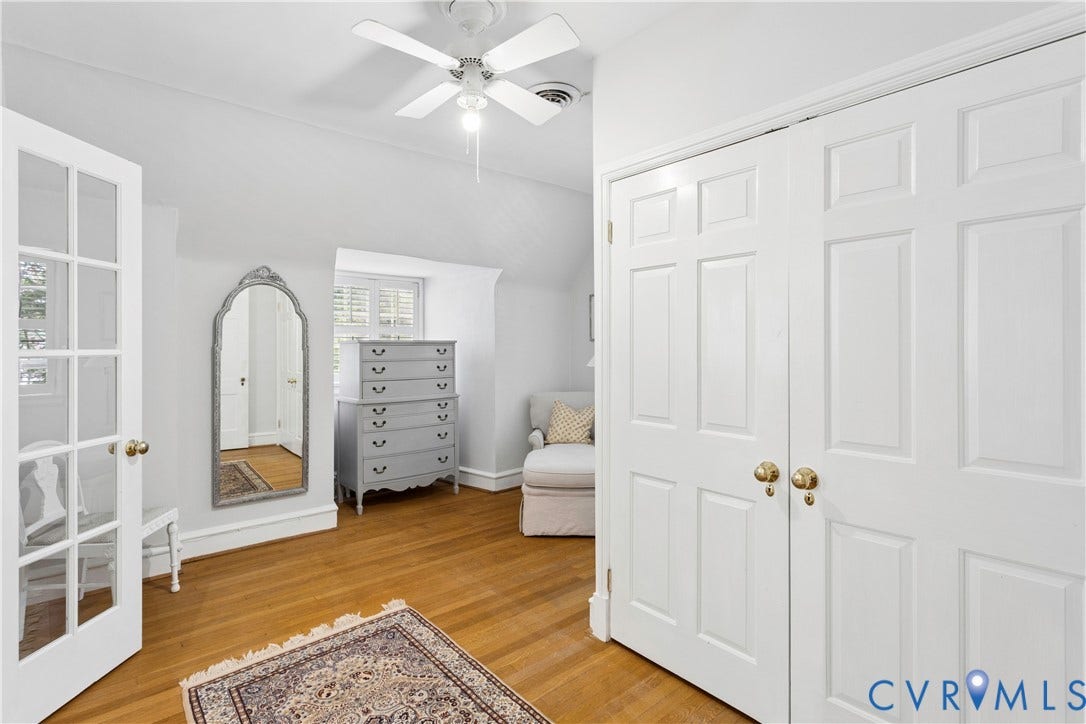 Previously the 4th bedroom, this area now has 2 closets and room for a nursery or a hideaway.