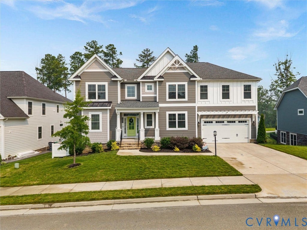 6642 Stonewolf Court, Moseley, VA 23120 This home has excellent curb appeal and is located on a private lot.