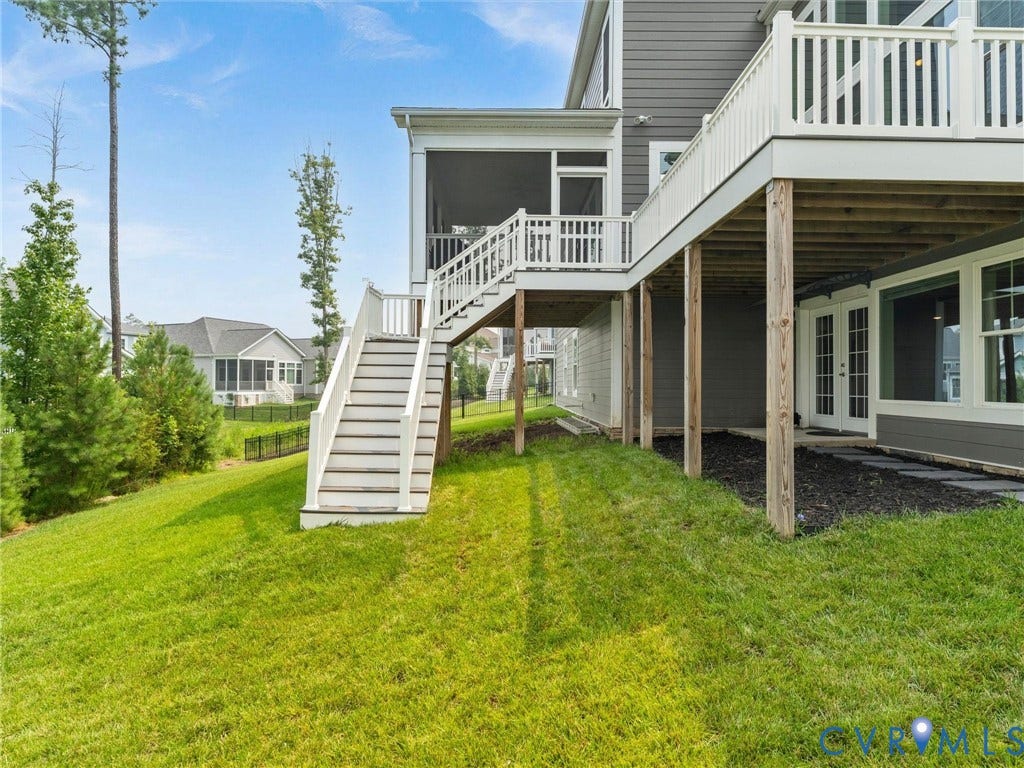 6642 Stonewolf Court, Moseley, VA 23120 Backyard space