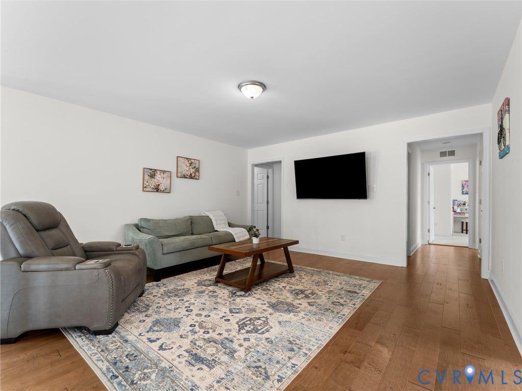 6642 Stonewolf Court, Moseley, VA 23120 Loft area includes hardwood floors and TV area