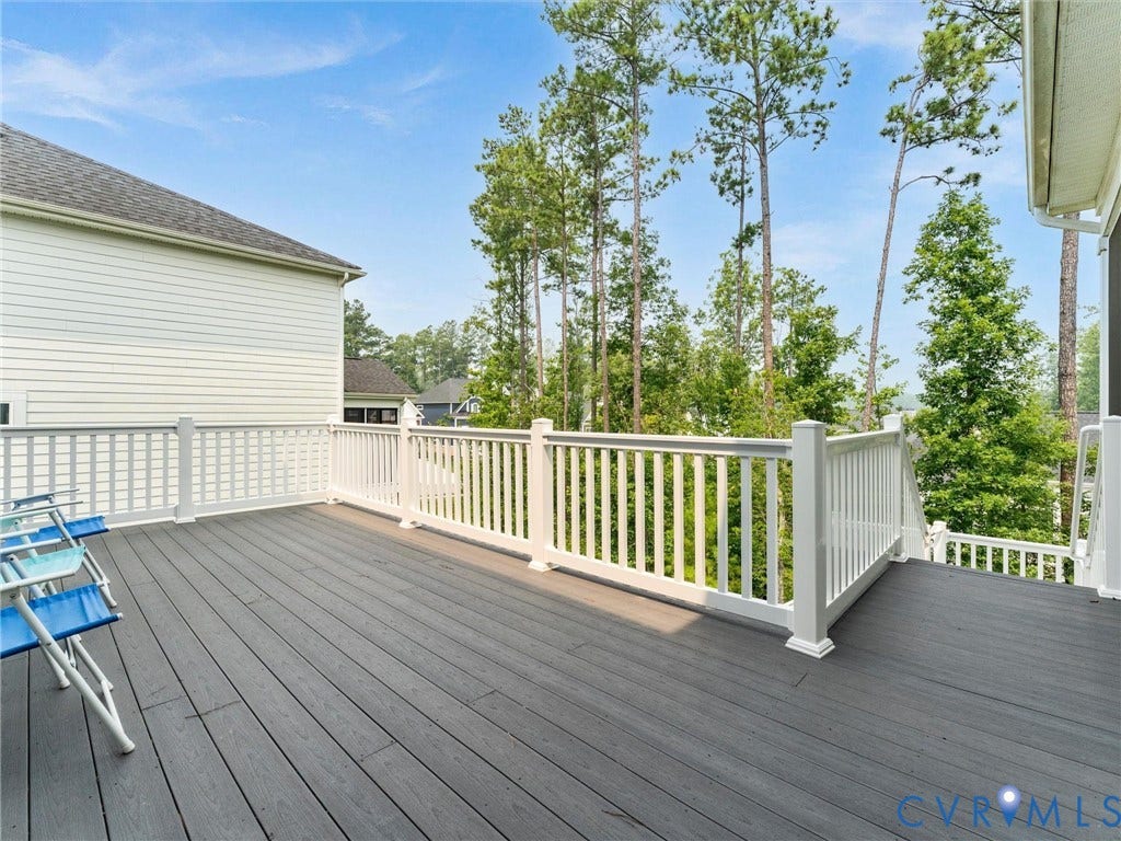 6642 Stonewolf Court, Moseley, VA 23120 Exterior Deck with Trex decking