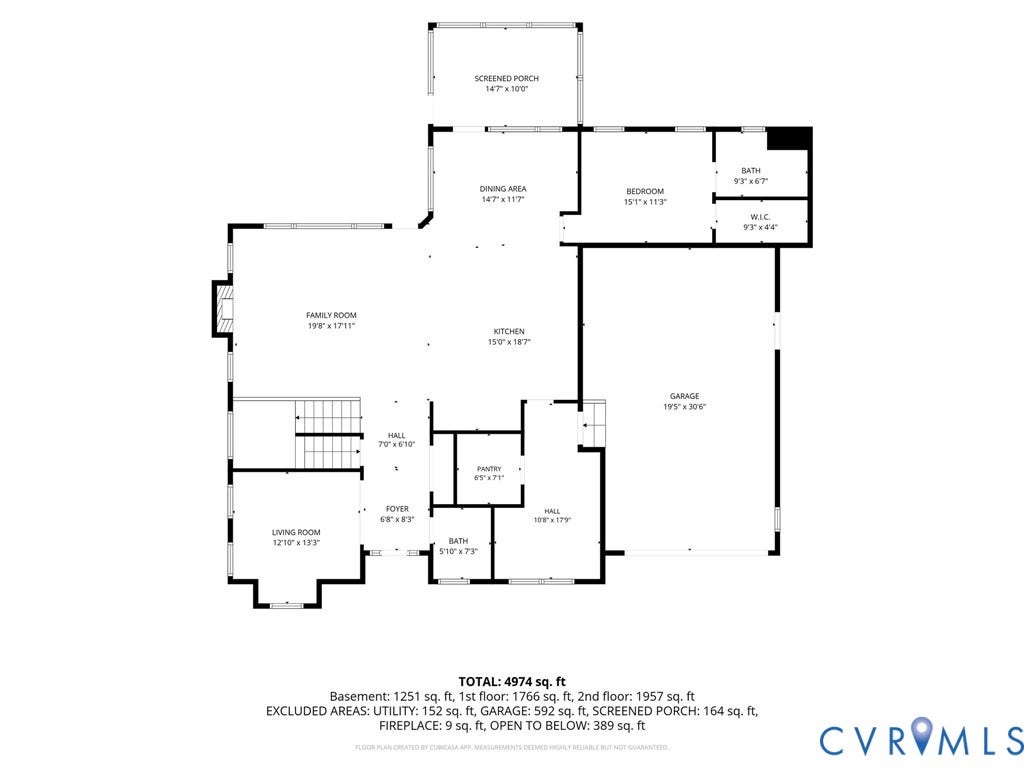 6642 Stonewolf Court, Moseley, VA 23120 1st Floor plan