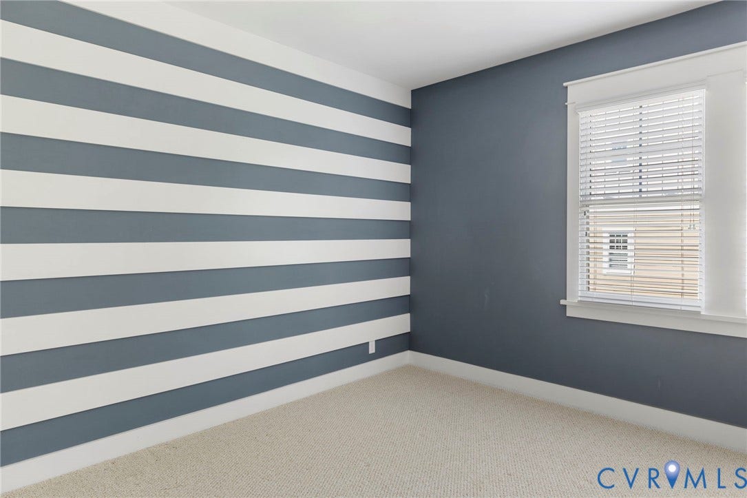 1925 Muswell Court, Hallsley, Midlothian, VA 23112 Room featuring neutral carpet flooring, white baseboards, and a window with blinds