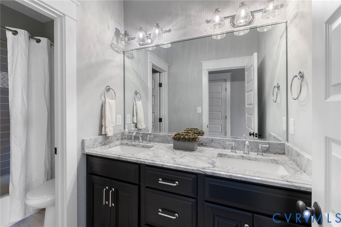 1925 Muswell Court, Hallsley, Midlothian, VA 23112 Dual vanity with stone countertop and undermount sinks