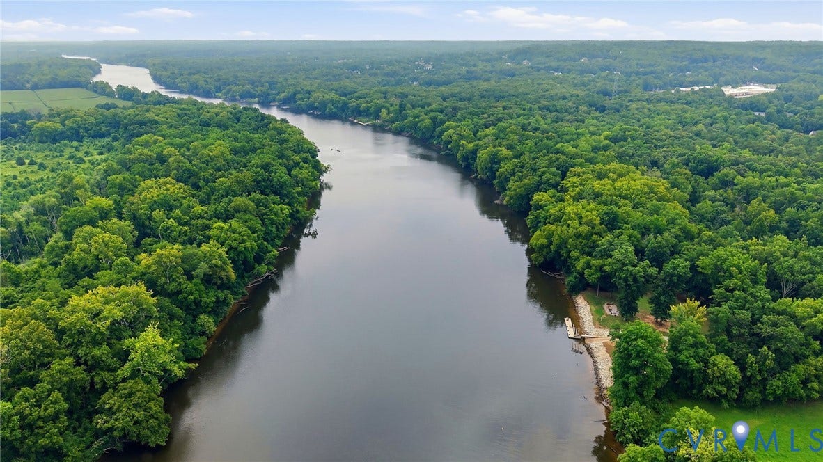 3655 Stone Harbor Drive, Midlothian, VA 23113 Expansive riverfront property featuring a private dock and a boat launch area