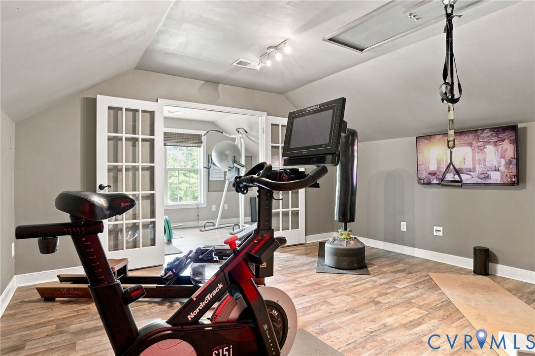 3655 Stone Harbor Drive, Midlothian, VA 23113 Versatile bonus room featuring wood-finish flooring, neutral wall paint, and recessed lighting