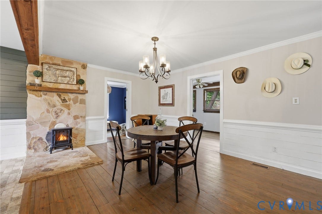1669 Huguenot Trail, Eastern Powhatan, Powhatan, VA 23139 Wide Plank Hardwood & Stone Hearth