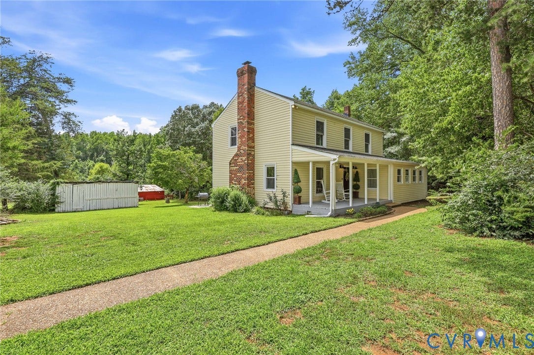 1669 Huguenot Trail, Eastern Powhatan, Powhatan, VA 23139 Front Yard & Sidewalk