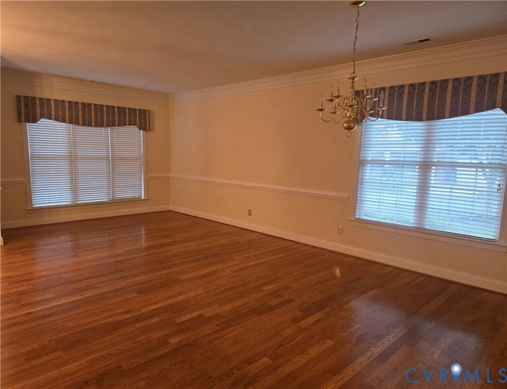 4401 Village Garden Circle, Chester, VA 23831 Open living and dining room
