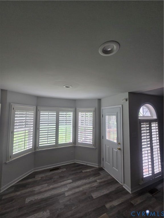 12812 Winfree Street, Chester, VA 23831 Bay window in eat in kitchen with french door leads out to deck.
