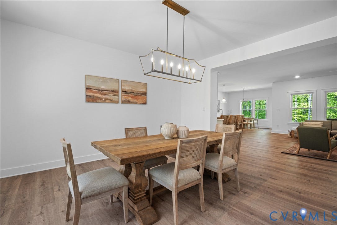 1383 Meadow Grove (Lot 6) Drive, Meadow Grove, Powhatan, VA 23139 View to family room