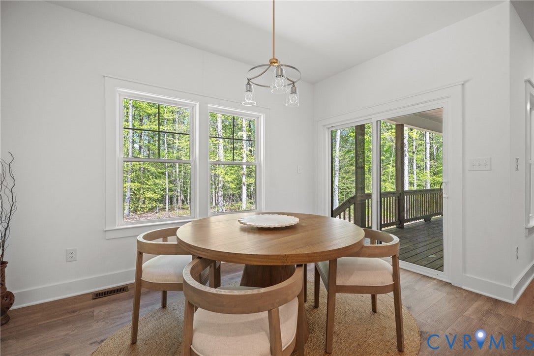 1383 Meadow Grove (Lot 6) Drive, Meadow Grove, Powhatan, VA 23139 Dinette area off kitchen