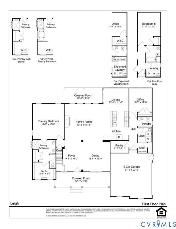 1383 Meadow Grove (Lot 6) Drive, Meadow Grove, Powhatan, VA 23139 Main Floor