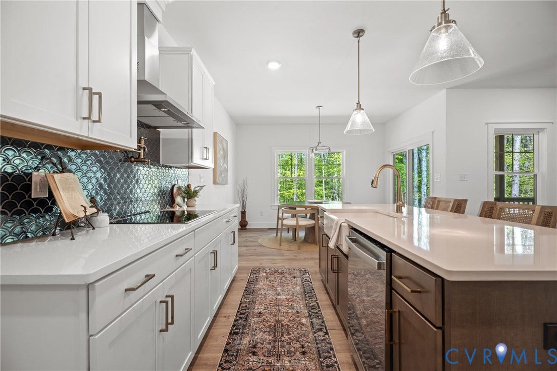 1383 Meadow Grove (Lot 6) Drive, Meadow Grove, Powhatan, VA 23139 Views toward the dinette
