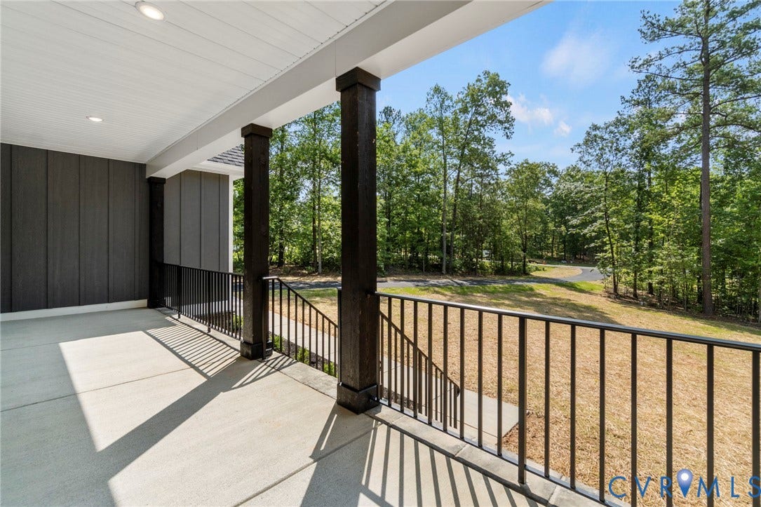 1383 Meadow Grove (Lot 6) Drive, Meadow Grove, Powhatan, VA 23139 Covered front porch with optional concrete inlay