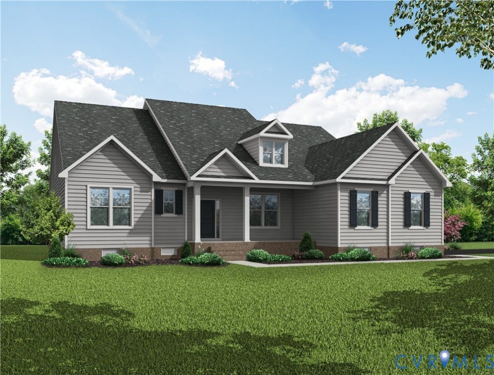 1397 Meadow Grove (Lot 10) Drive, Meadow Grove, Powhatan, VA 23139 This home will feature the Heritage Elevation (pictured) and side load garage. Permitted Home.