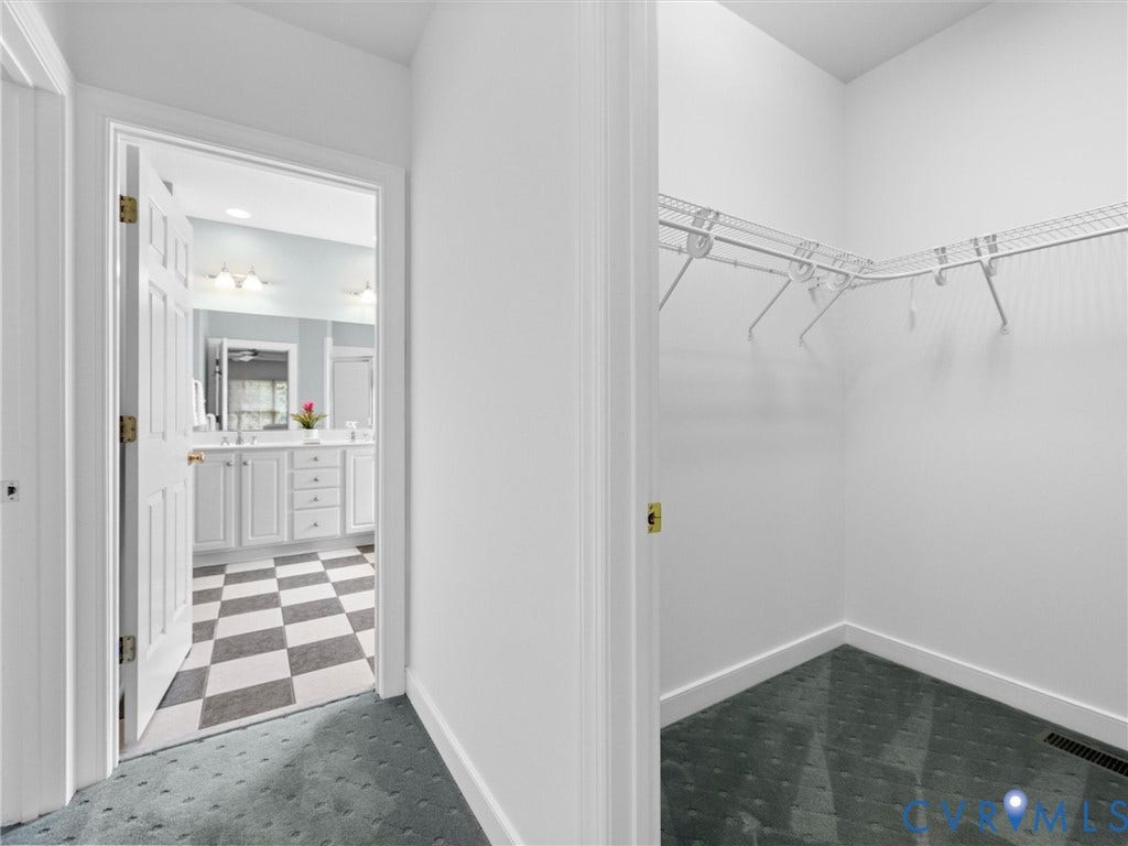 2214 Founders View Lane, Fb Golf Villas, Powhatan, VA 23113 Primary suite with 2 walk in closets