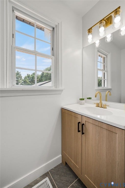 3508 Jefferson Landing Road, #R, Powhatan, VA 23139 White vanity countertop with an integrated sink
