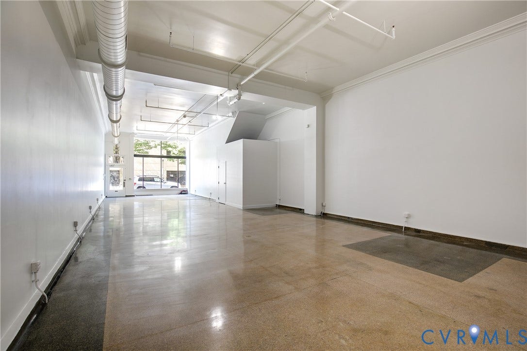 304 E Grace Street, Richmond, VA 23219 Expansive open-concept space featuring polished concrete flooring