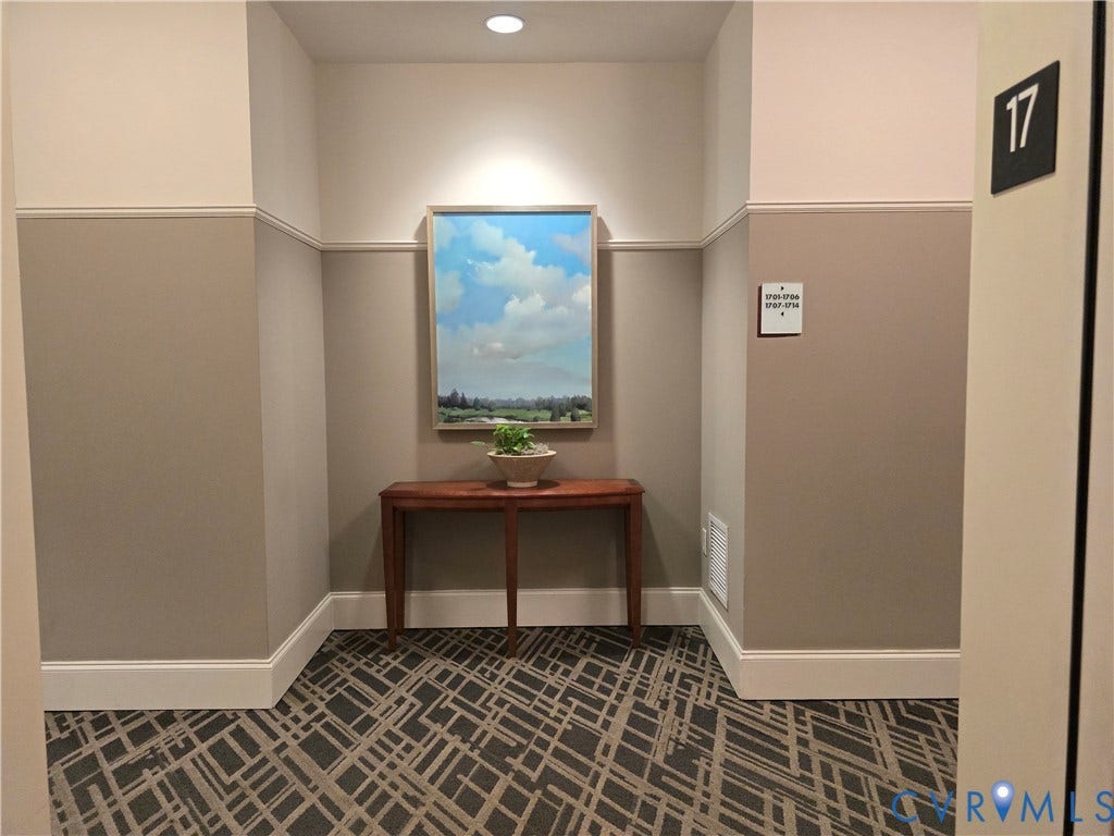 301 Virginia Street, #U1702, Richmond, VA 23219 17th Floor Hallway