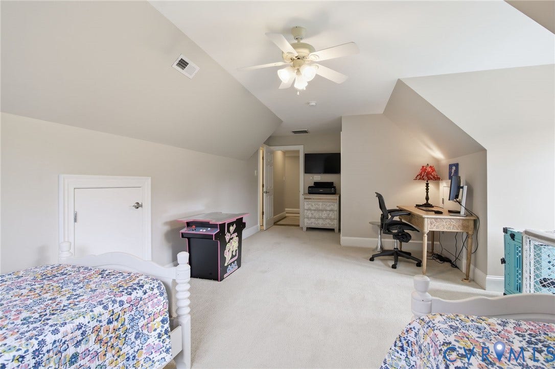 435 Shadow Creek Lane, Manakin Sabot, VA 23103 Carpeted room with sloped ceilings and light-toned walls