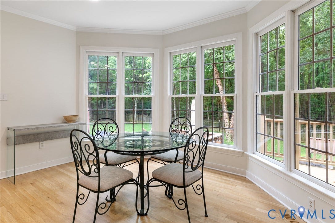 12305 Bradford Landing Way, Wyndham, Glen Allen, VA 23059 Large eat in kitchen area overlooking the backyard