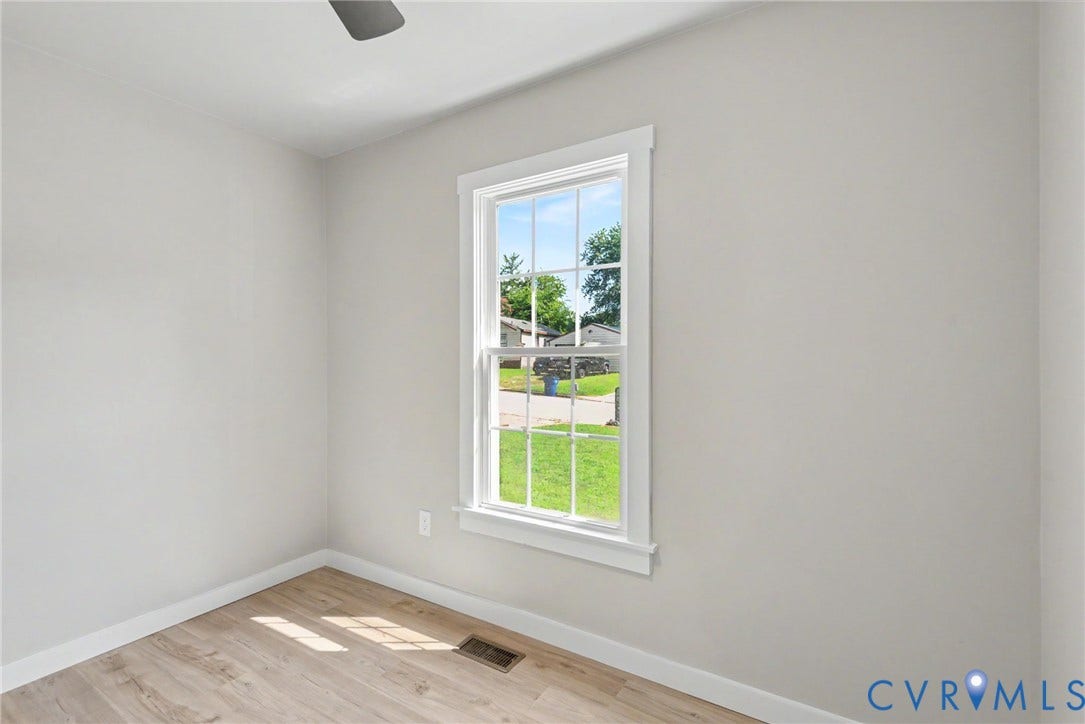 8906 Huntingcreek Place, Chesterfield, VA 23237 3rd Bedroom has New LVP Flooring, Closet, New Ceiling fan/light with remote