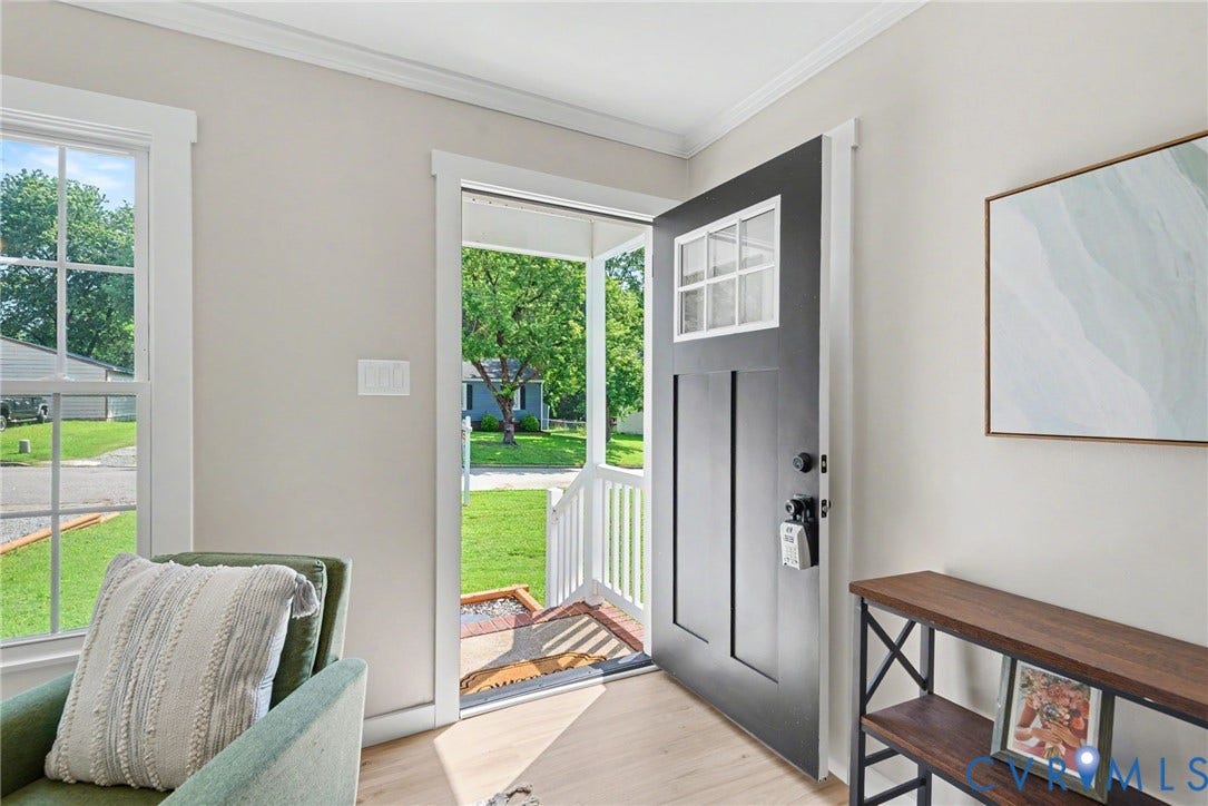 8906 Huntingcreek Place, Chesterfield, VA 23237 Bright entryway, Closet Behind Front Door, Crown Moulding New Craftsman Style Baseboard and Window Trim!