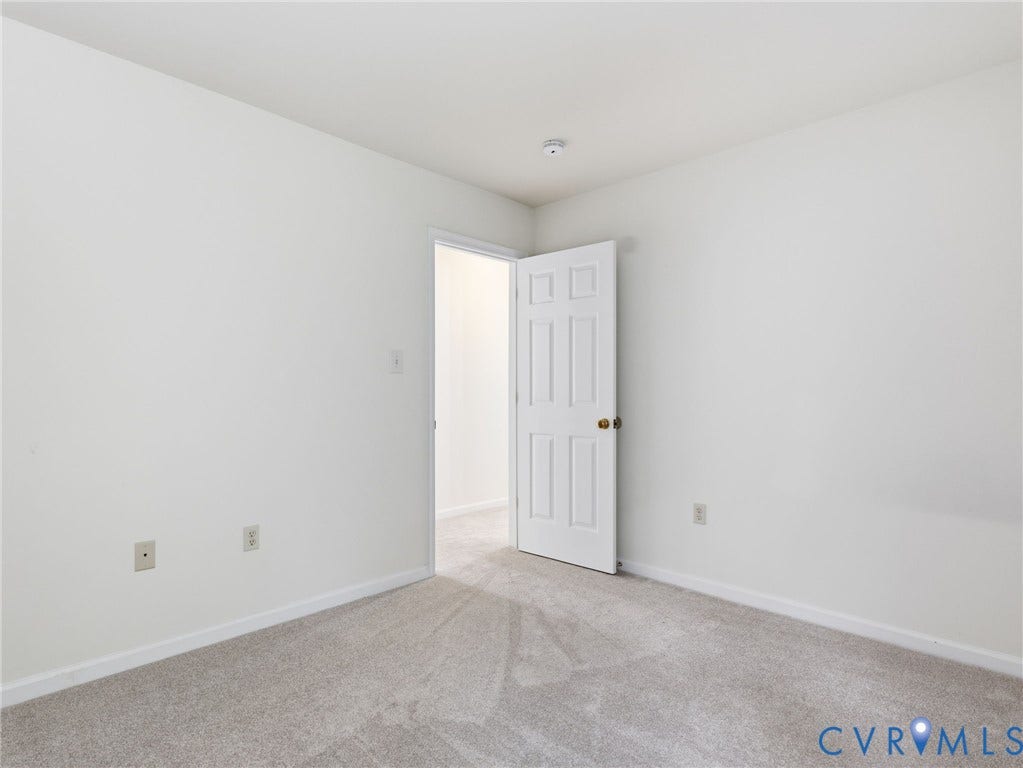 5707 Stephens Point Court, Chesterfield, VA 23831 Third Upstairs Bedroom with new carpet and paint.