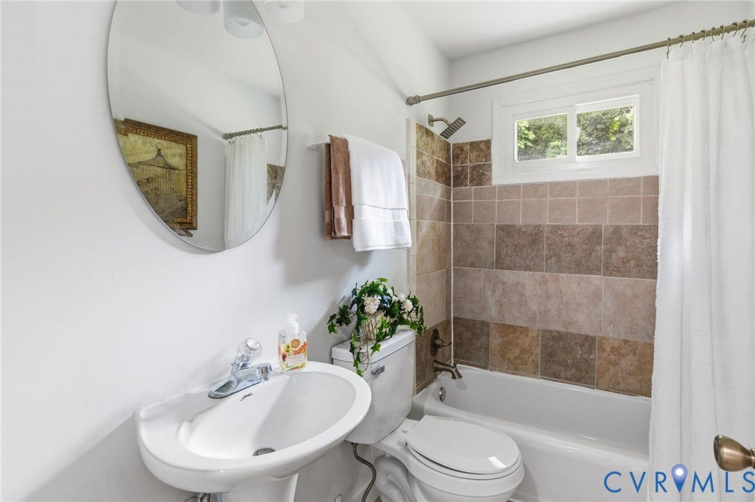 901 Kingsway Road, Woodhaven, Richmond, VA 23225 New Toilet, Tile Surround and Tile Floor.