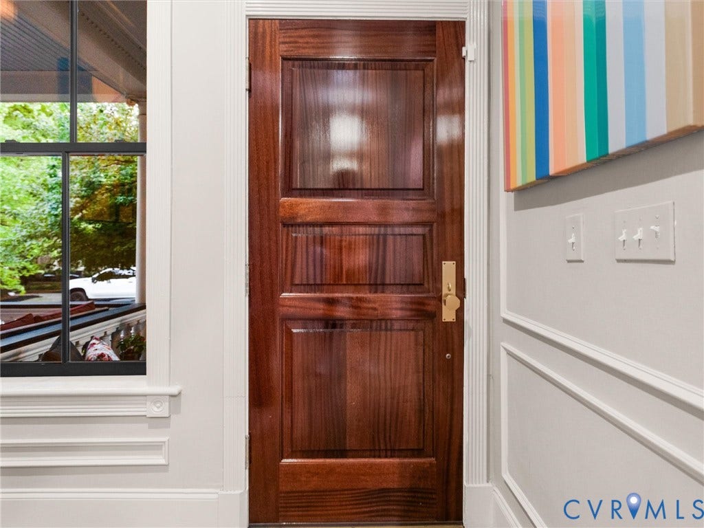 2242 Park Avenue, The Fan, Richmond, VA 23220 Custom Mahogany front door
