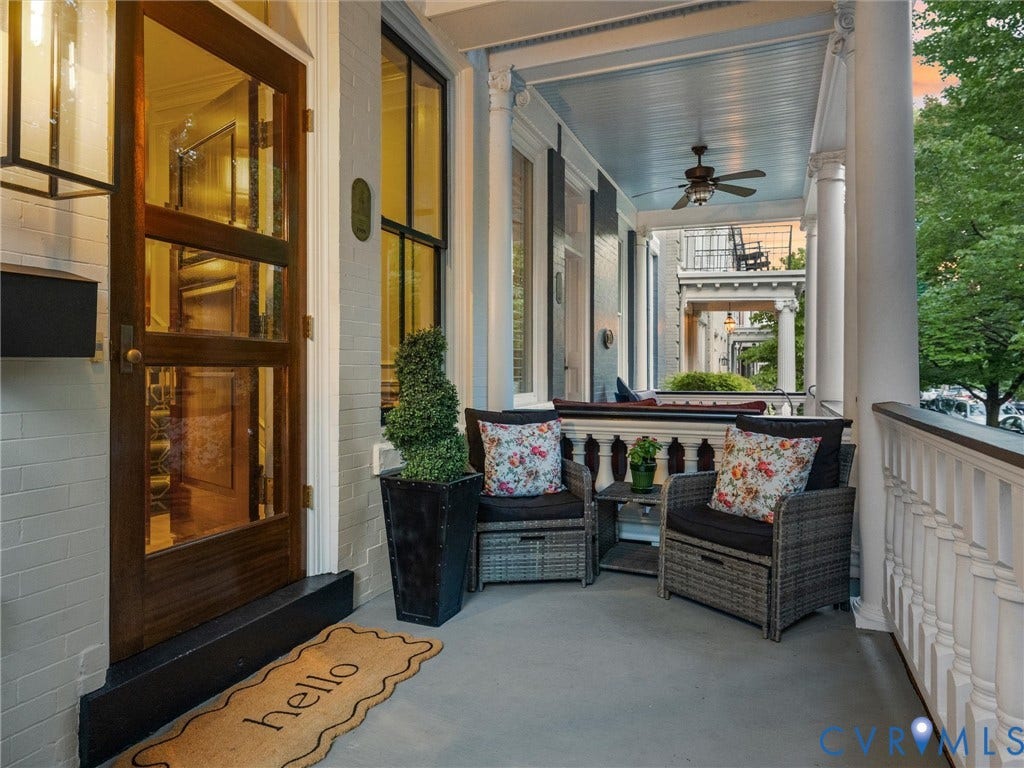2242 Park Avenue, The Fan, Richmond, VA 23220 Front door and porch