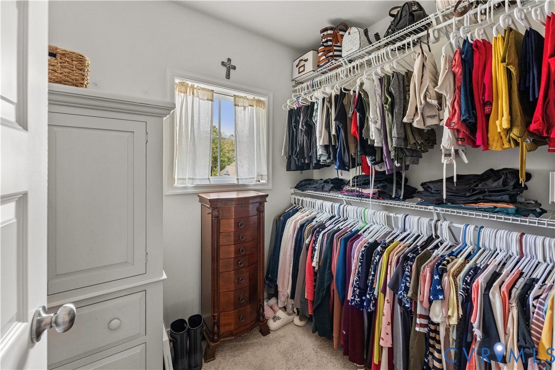 8800 Glen Royal Drive, Chesterfield, VA 23832 Walk-in closet featuring extensive shelving