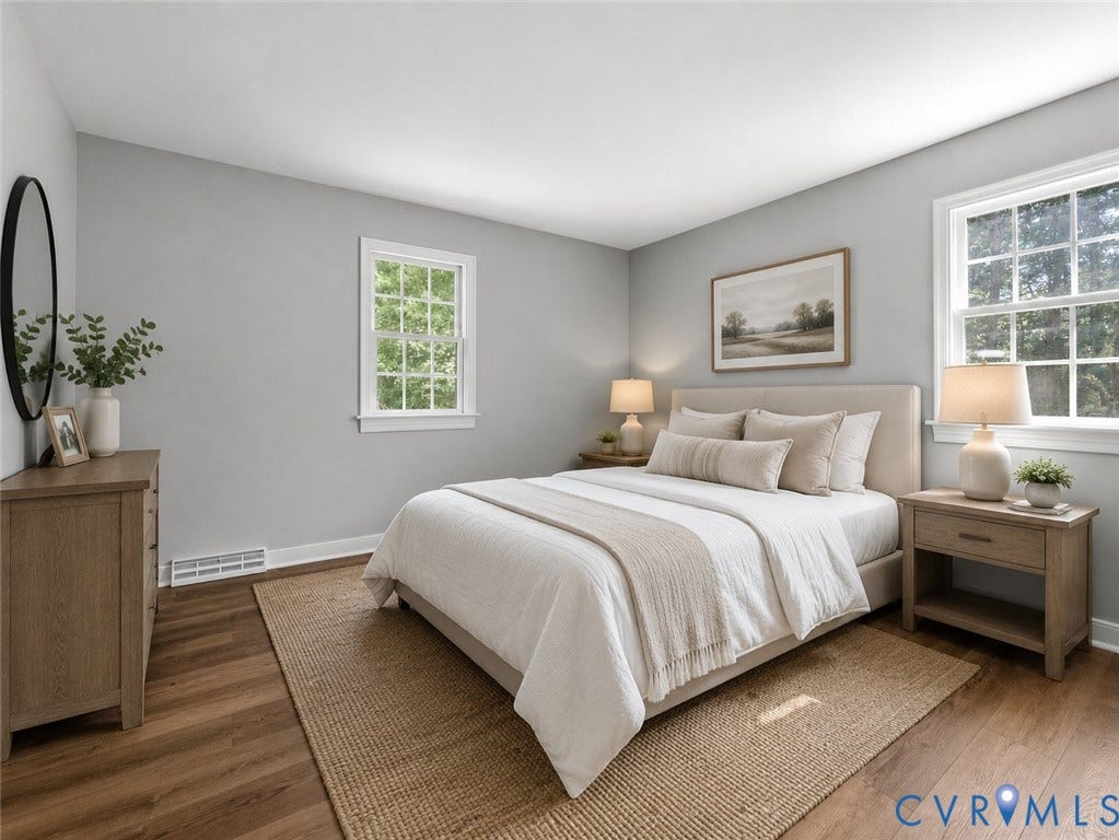 3075 Judes Ferry Road, Eastern Powhatan, Powhatan, VA 23139 Bedroom 1- Virtually Staged