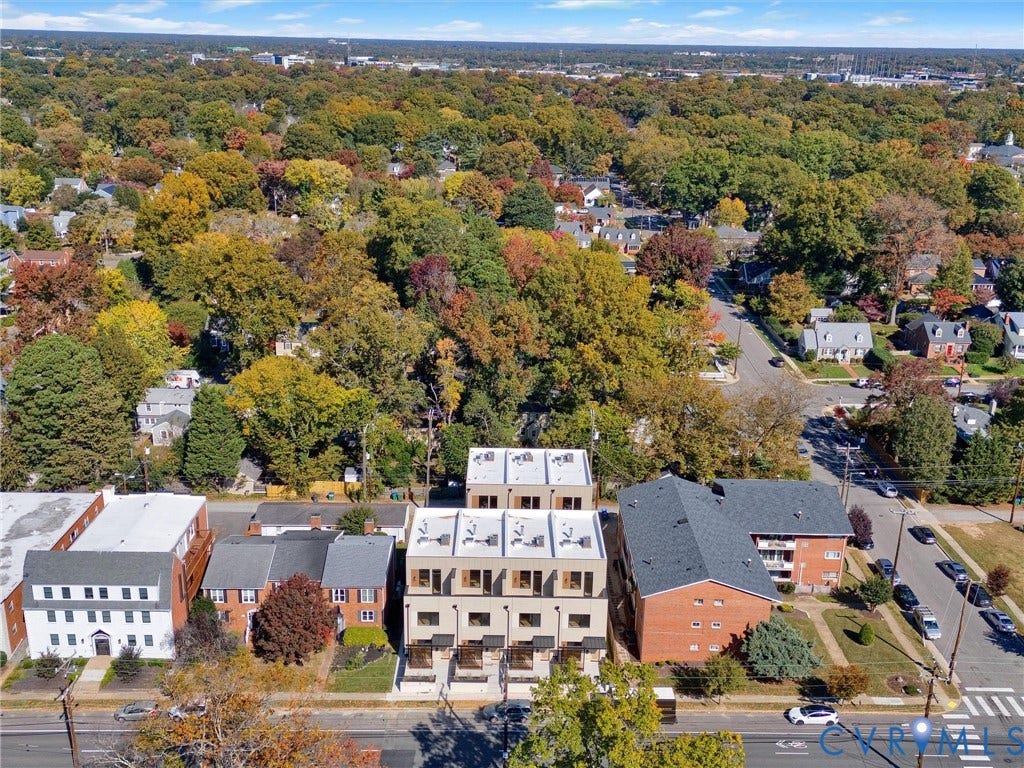 4506 1/2 Grove Avenue, Munford On Grove, Richmond, VA 23221 Modern multi-level townhome architecture with a flat roofline